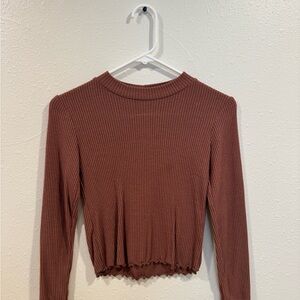 Ribbed Long Sleeve Top